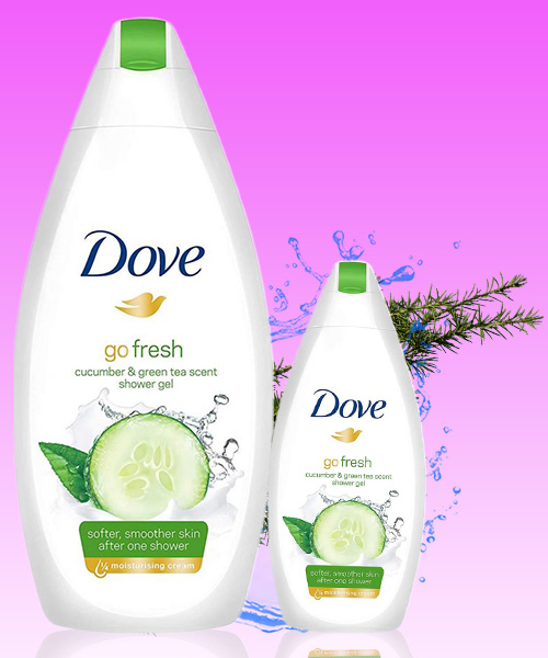 Dove Go Fresh Cucumber & Green Tea Body Wash 500 Ml